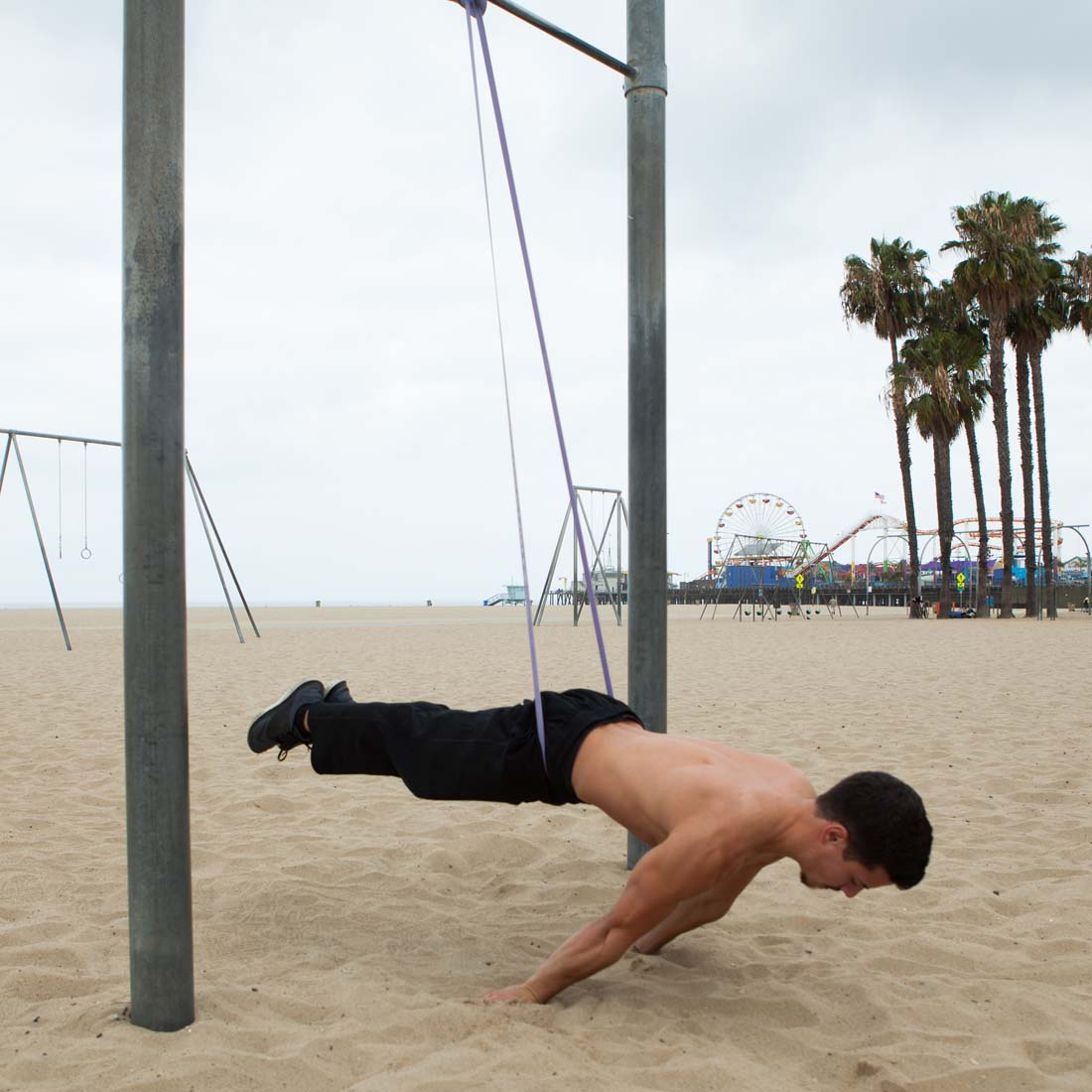 Planche with Resistance Bands